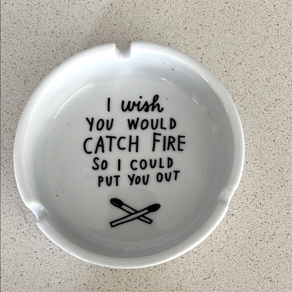White Ashtray Fun Silly from Adamjk Urban Outfitters